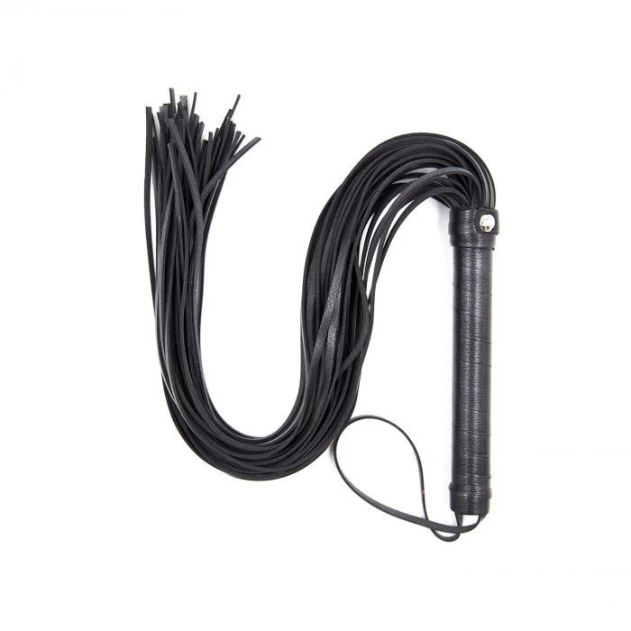 MDB Fantezi Deri Kırbac Siyah