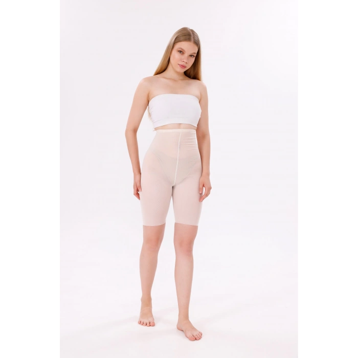 MDB Freshness 0007 Lazer Kesim Tül Yüksek Bel Şort Korse