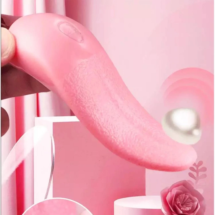 MDB Gerçekçi Dil Vibratör Pembe