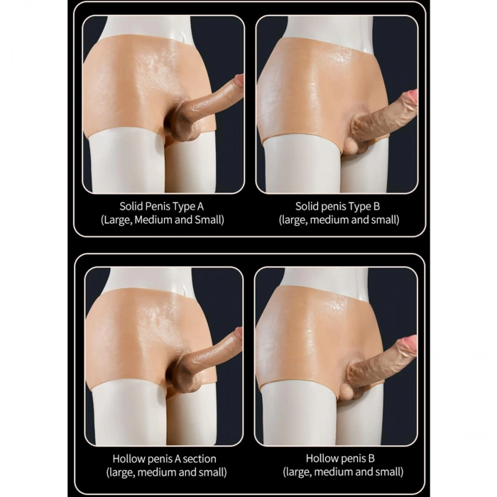 MDB Giyilebilir Silikon Gerçekçi Dildo Pantolon Küçük Boy Boş Strapon