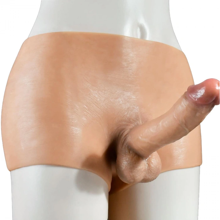 MDB Giyilebilir Silikon Gerçekçi Dildo Pantolon Küçük Boy Dolu Strapon