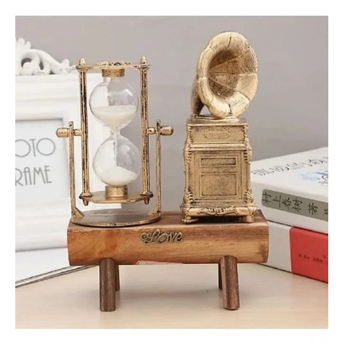 MDB Gramofon Tasarımlı Kum Saati S-27