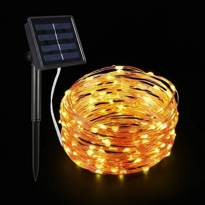 MDB Güneş Enerjili Balkon Bahçe Peri LED 20 Metre S-20