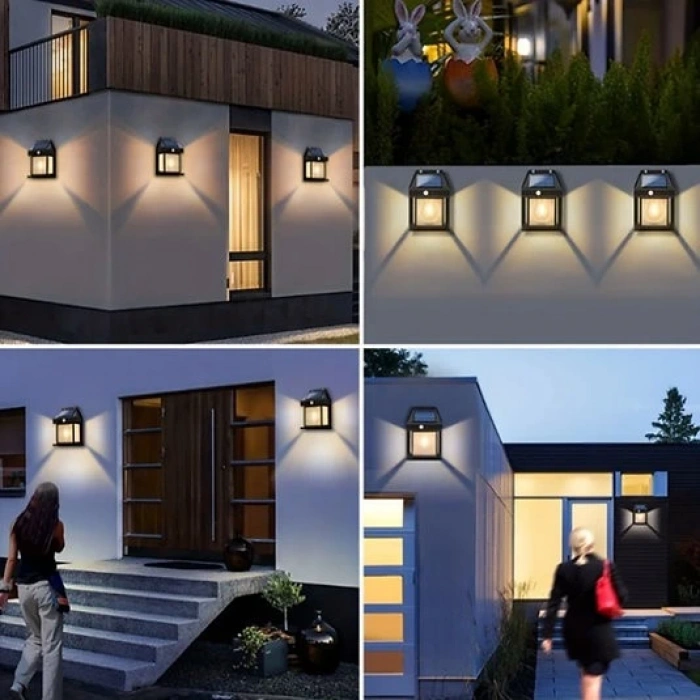 MDB Güneş Enerjili Duvar Lambası, Hareket Sensörlü S-50