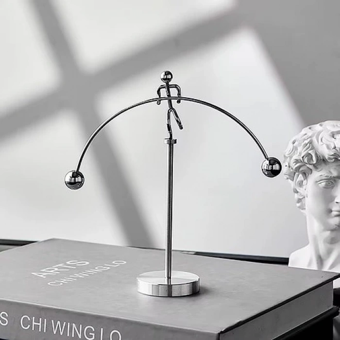 MDB Halterci Şeklinde Newton Balans Denge Topları han-24