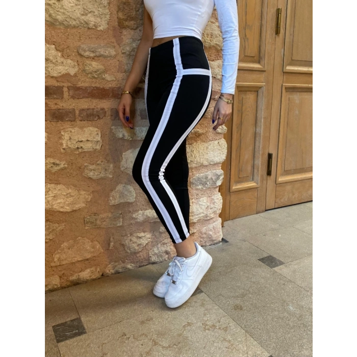 MDB Kadın çizgili Egzersiz Dalgıç Tayt