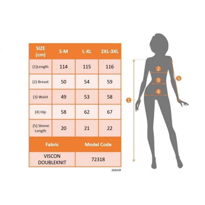 MDB Kadın Kısa Kollu Yuvarlak Yaka Yandan Yırtmaçlı Midi Viskon Elbise