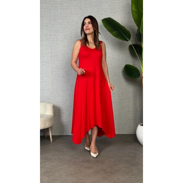 MDB Kadın Omuz Askılı Toka Detay axi Boy Elbise