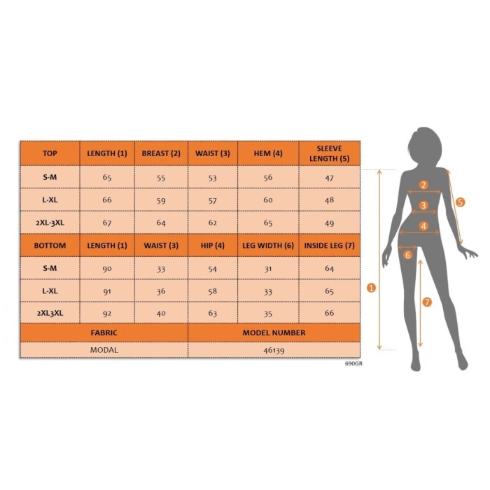 MDB Kadın Uzun Kollu Balıkçı Yaka Belden Lastikli Modal Bluz Ve Pantolon Ikili Takım
