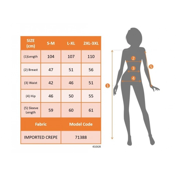 MDB Kadın Uzun Kollu Bisiklet Yaka Beli Kuşaklı Ithal Krep Midi Elbise