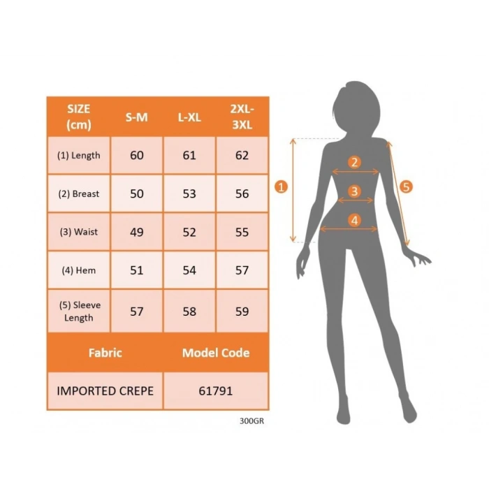 MDB Kadın Uzun Kollu Bisiklet Yaka Fermuar Detaylı Ithal Krep Bluz