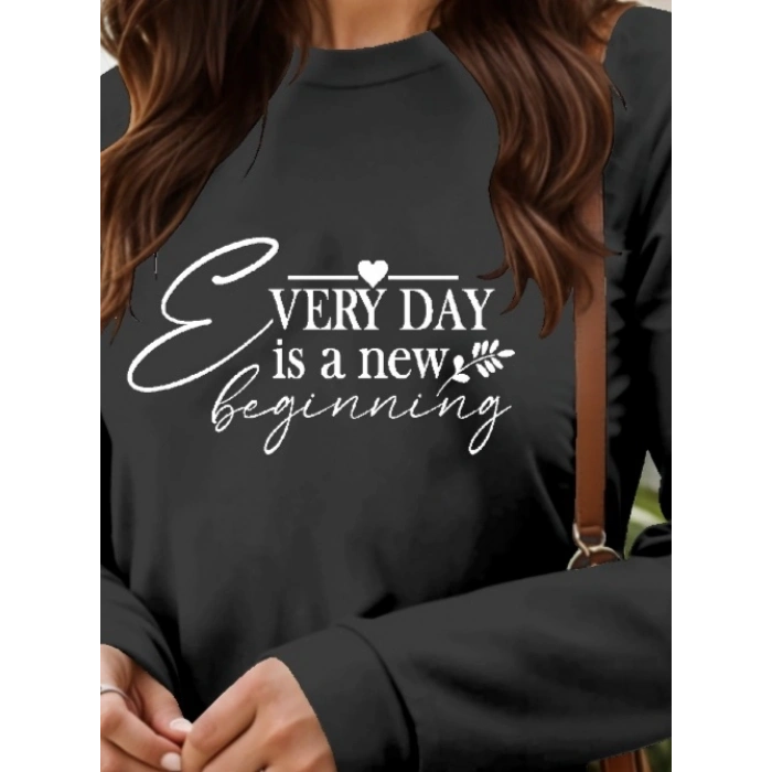 MDB Kadın Uzun Kollu Bisiklet Yaka Kısa Viskon Iki Iplik Elbise