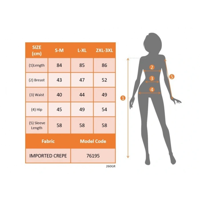 MDB Kadın Uzun Kollu Bisiklet Yaka Mini Ithal Krep Elbise