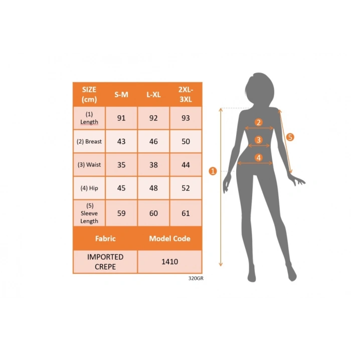 MDB Kadın Uzun Kollu Bisiklet Yaka önden Volanlı Ithal Krep Elbise