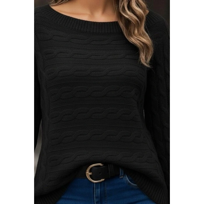 MDB Kadın Uzun Kollu Bisiklet Yaka Pileli Ithal Krep Bluz