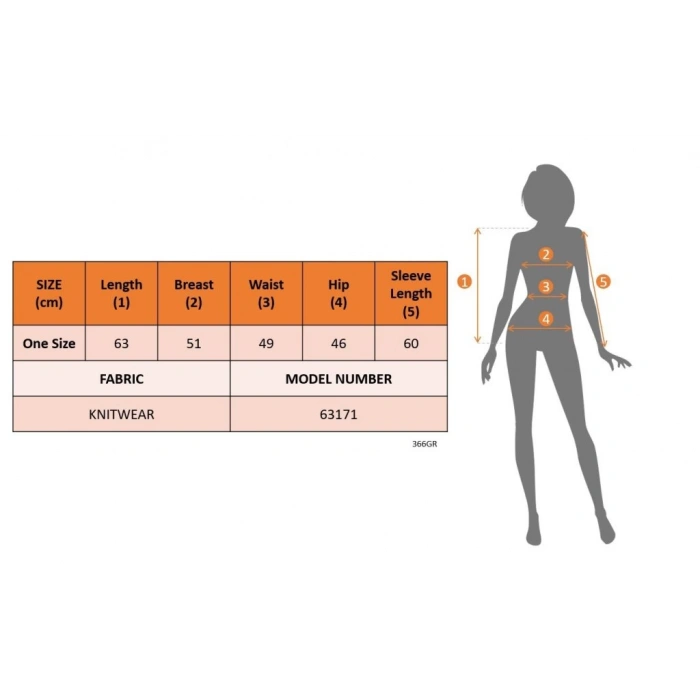 MDB Kadın Uzun Kollu Bisiklet Yaka Triko Kazak