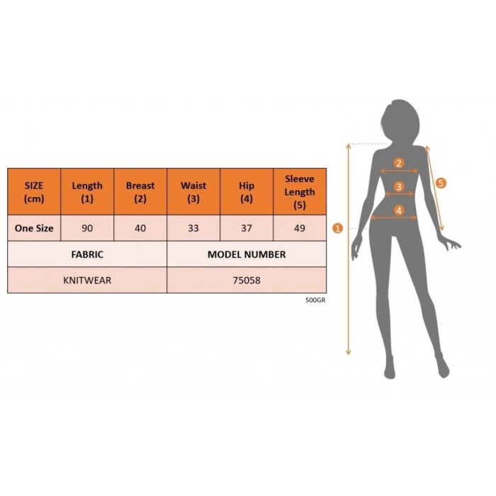 MDB Kadın Uzun Kollu Boğazlı Uzun Balon Kol Triko Mini Elbise