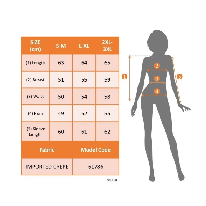 MDB Kadın Uzun Kollu Damla Detaylı Ithal Krep Bluz