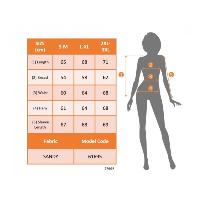 MDB Kadın Uzun Kollu Dantelli Salaş Sandy Bluz