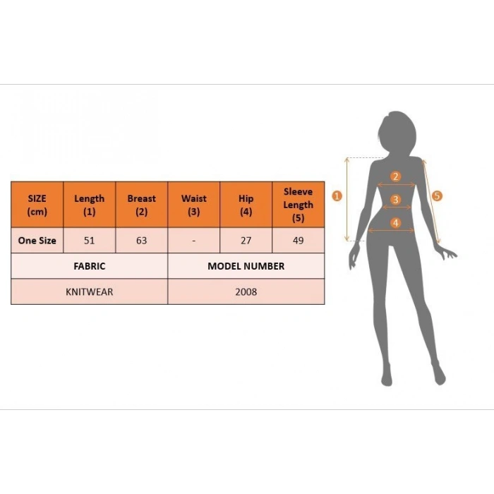 MDB Kadın Uzun Kollu Düğme Detay Triko Hırka