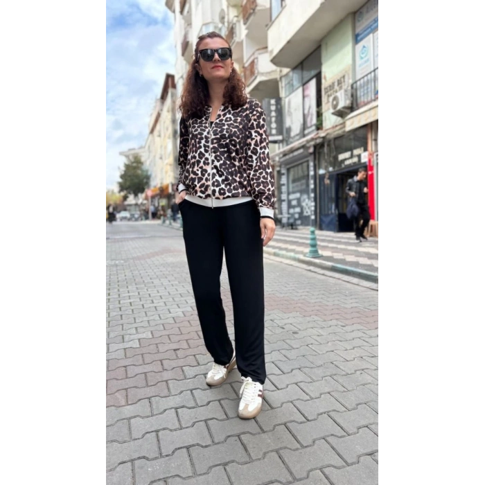 MDB Kadın Uzun Kollu epoar Detay odal Kumaş Ikili Takım