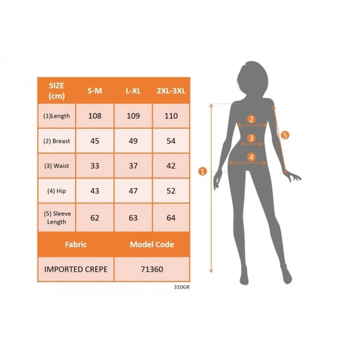 MDB Kadın Uzun Kollu Geometrik Yaka Midi Ithal Krep Elbise