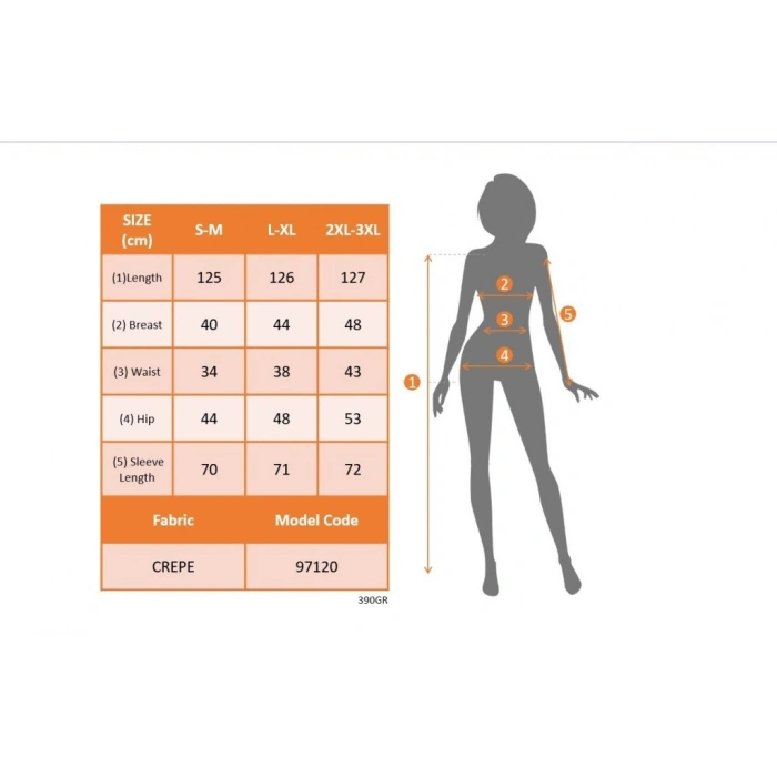 MDB Kadın Uzun Kollu Geometrik Yakalı Yandan Yırtmaçlı Uzun Janjan Krep Elbise