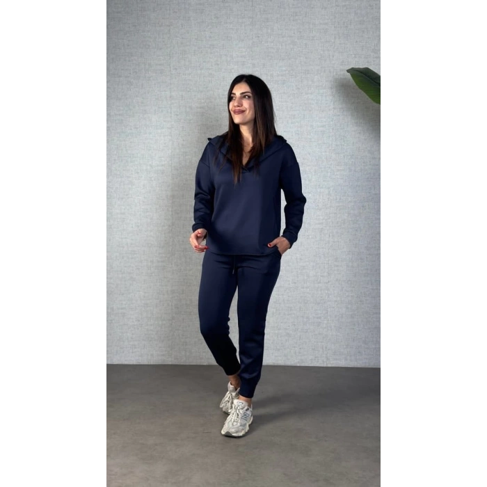 MDB Kadın Uzun Kollu Kapüşonlu Ikili Takım