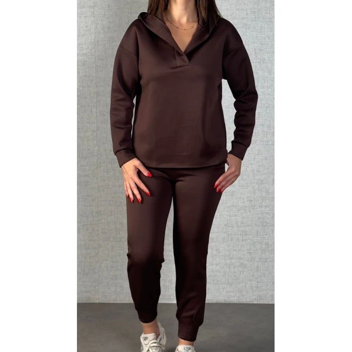 MDB Kadın Uzun Kollu Kapüşonlu Ikili Takım