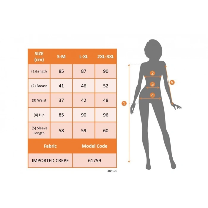 MDB Kadın Uzun Kollu Kare Yakalı Mini Ithal Krep Elbise