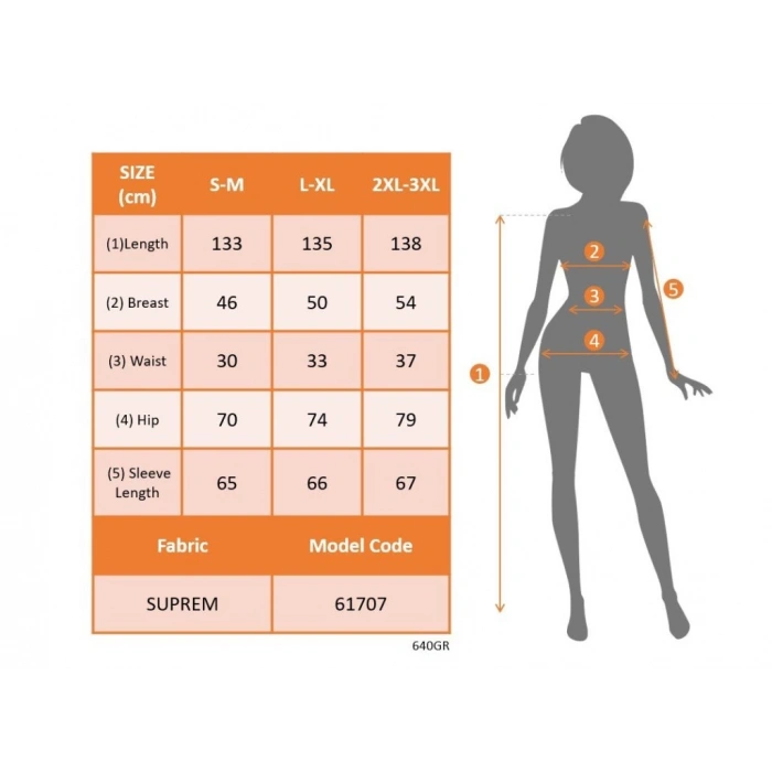 MDB Kadın Uzun Kollu Kruvaze Yakalı Beli Kuşaklı Desenli Süprem Maxi Elbise