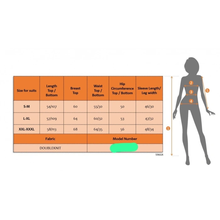 MDB Kadın Uzun Kollu Nope Baskılı Beli Ribanalı Ikili Takım