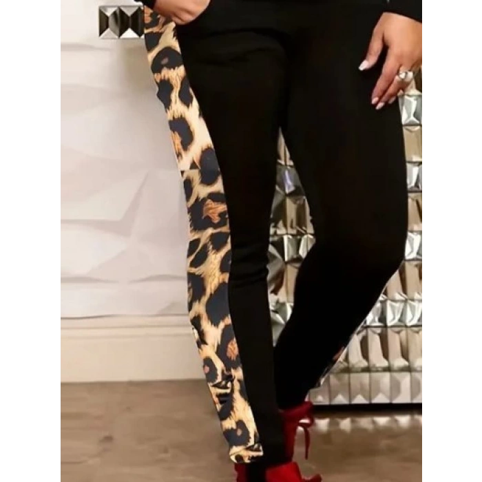 MDB Kadın Uzun Kollu önden Fermuarlı Bağcıklı Viskon Iki Iplik Bluz Ve Pantolon Ikili Takım