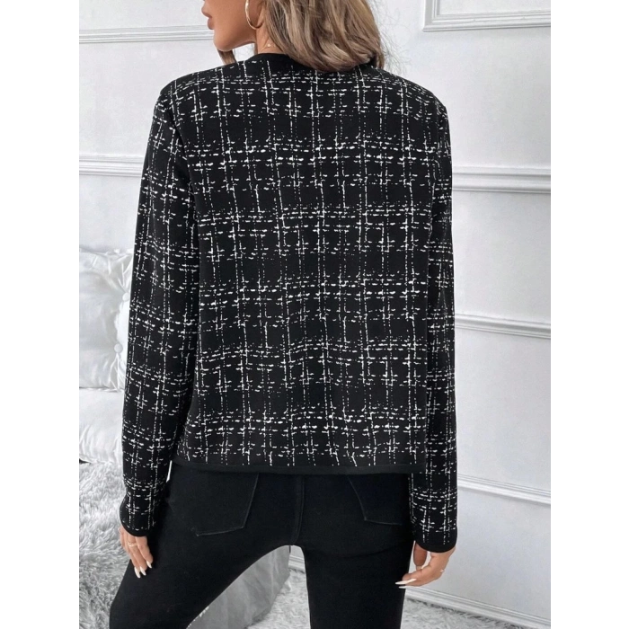 MDB Kadın Uzun Kollu önü Açık şanel Kısa Ceket