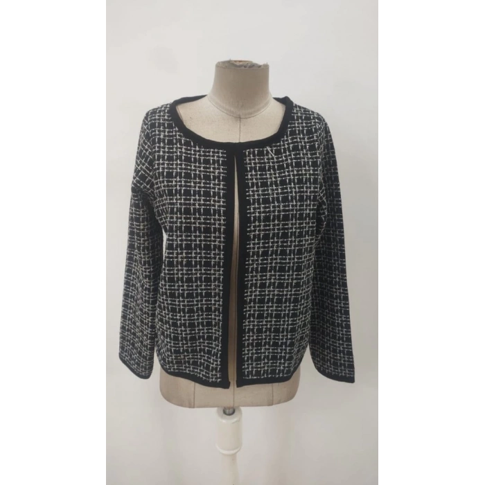 MDB Kadın Uzun Kollu önü Açık şanel Kısa Ceket