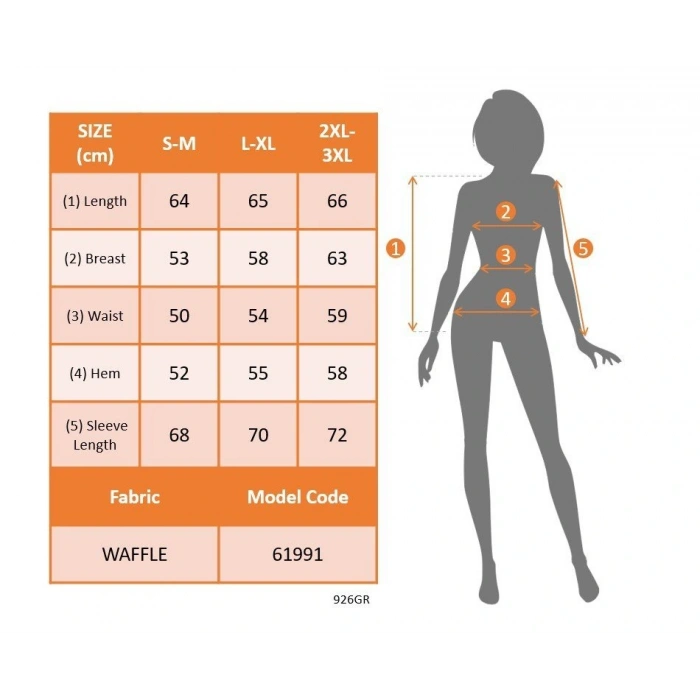 MDB Kadın Uzun Kollu Tek Omuzdan Açık Askı Detaylı Waffle Bluz