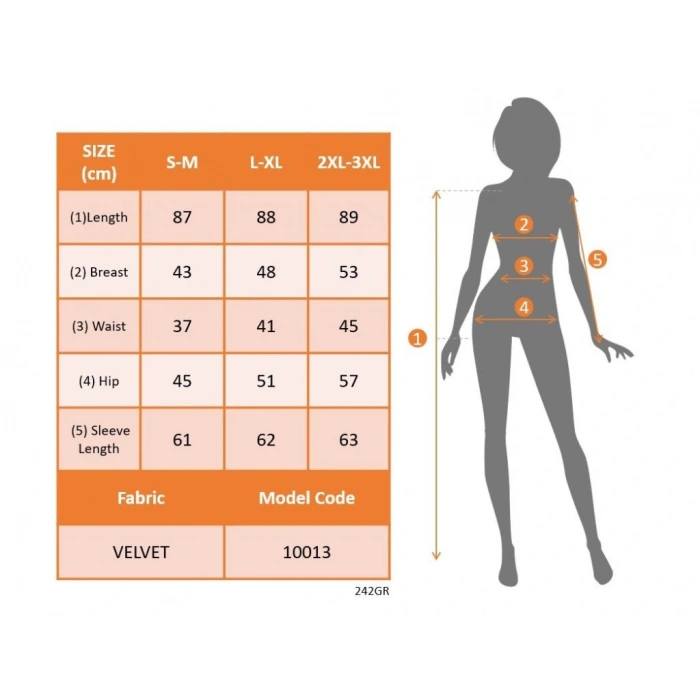 MDB Kadın Uzun Kollu V Dantel Yakalı Mini Kadife Elbise