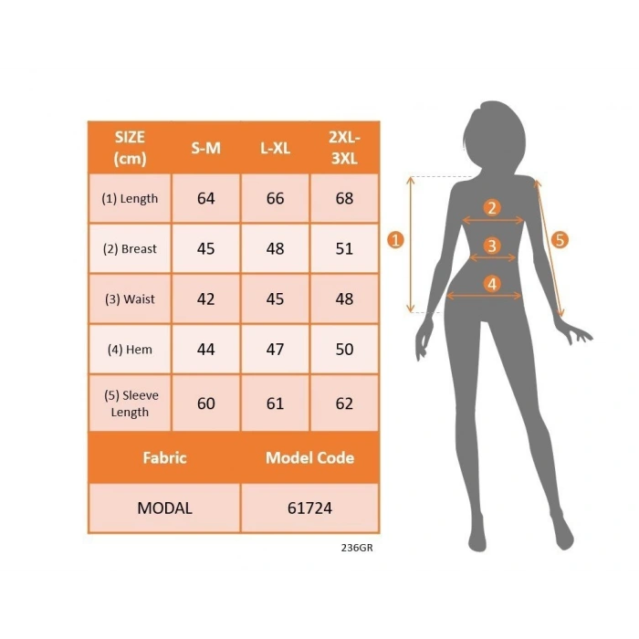 MDB Kadın Uzun Kollu V Yakalı çiçek Desenli Modal Bluz