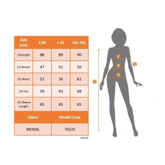 MDB Kadın Uzun Kollu V Yakalı Desenli Modal Mini Elbise