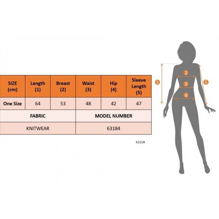 MDB Kadın Uzun Kollu V Yakalı Düğmeli Triko Bluz
