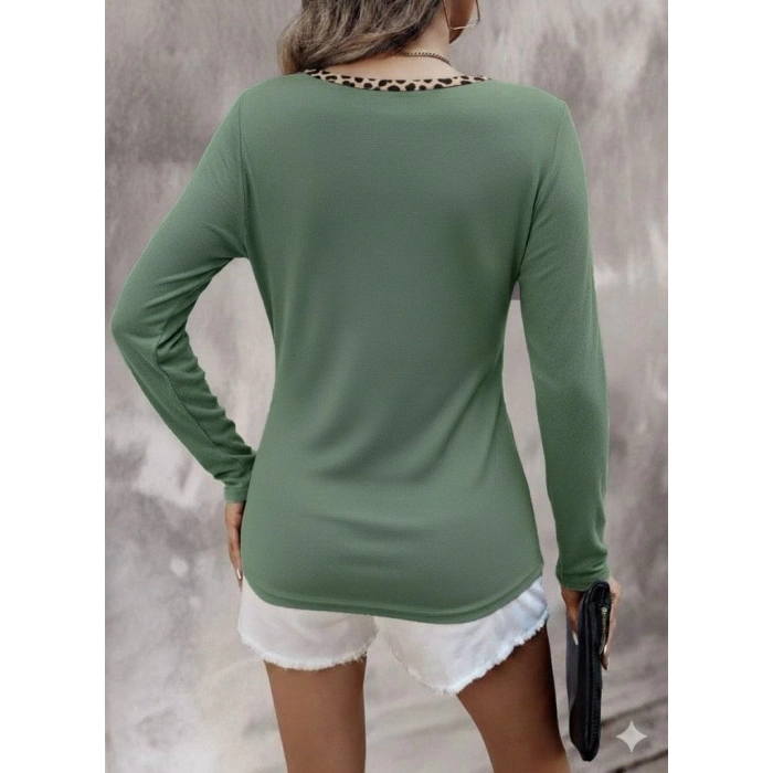 MDB Kadın Uzun Kollu V Yakalı Kaşkorse Bluz