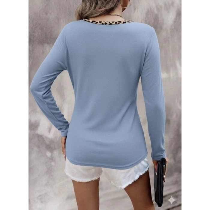 MDB Kadın Uzun Kollu V Yakalı Kaşkorse Bluz