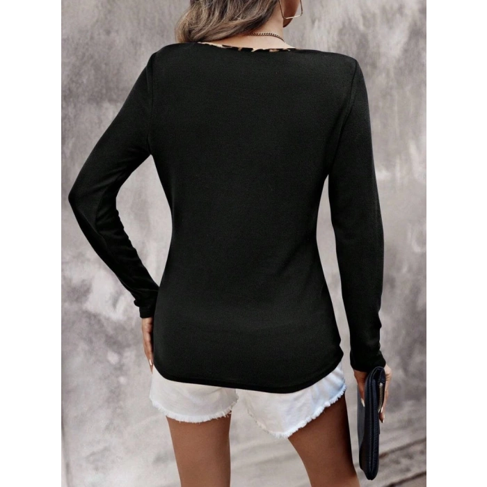 MDB Kadın Uzun Kollu V Yakalı Kaşkorse Bluz