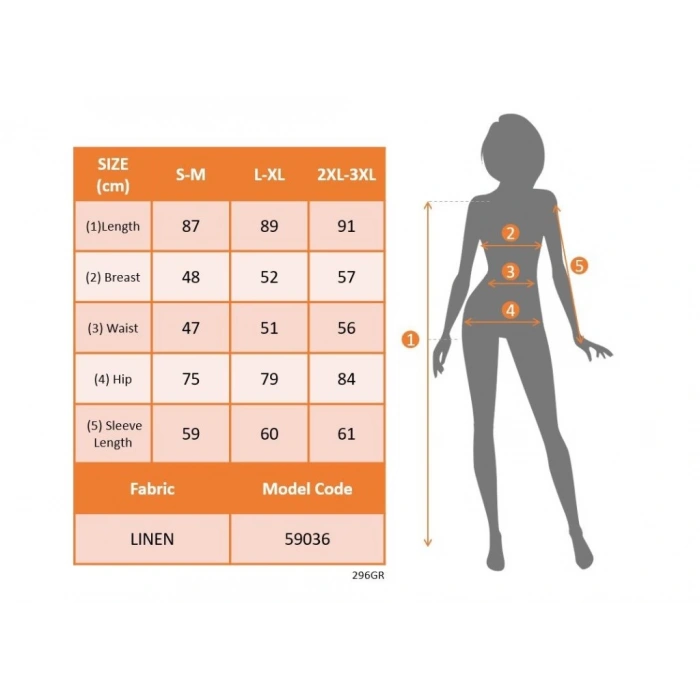 MDB Kadın Uzun Kollu Yakadan Bağcıklı Fırfırlı Keten Mini Elbise
