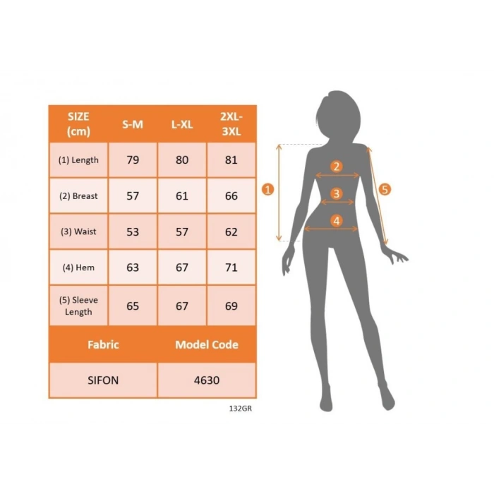 MDB Kadın Uzun Kollu Yakalı önden Düğmeli şifon Gömlek