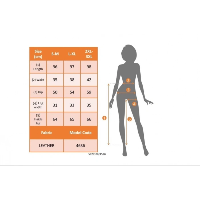 MDB Kadın Yüksek Bel Cepli Deri Pantolon