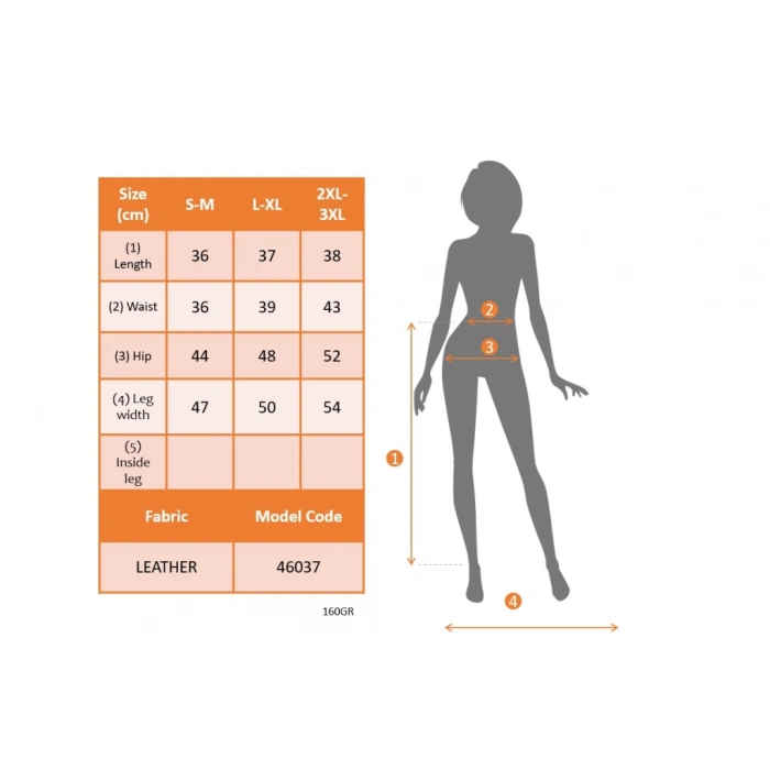 MDB Kadın Yüksek Bel Fermuarlı Mini Deri Etek