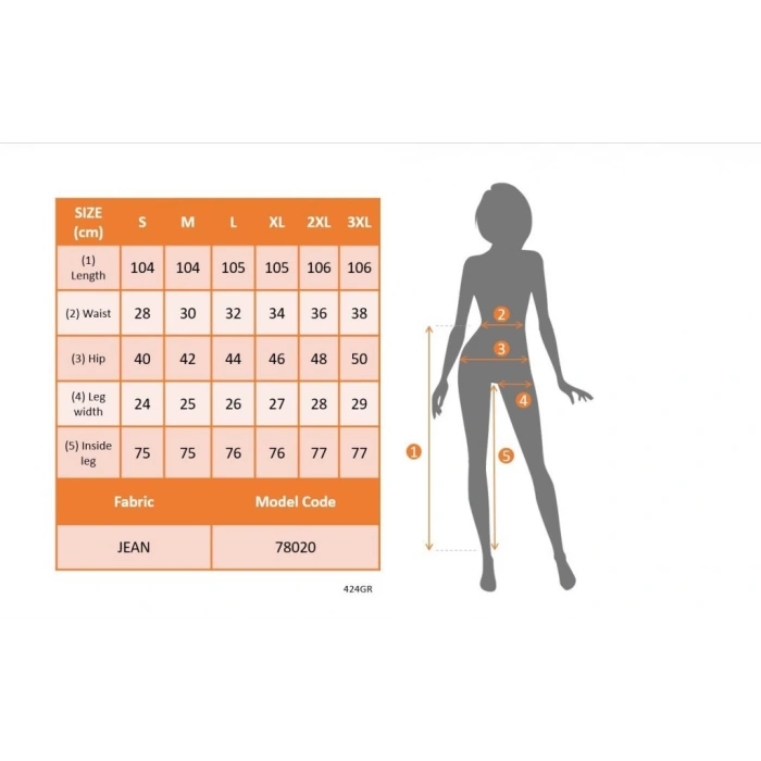 MDB Kadın Yüksek Bel İspanyol Paça Kot Pantolon