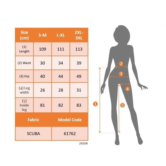 MDB Kadın Yüksek Bel İspanyol Paçalı Yanlardan şerit Detaylı Dalgıç Tayt Pantolon