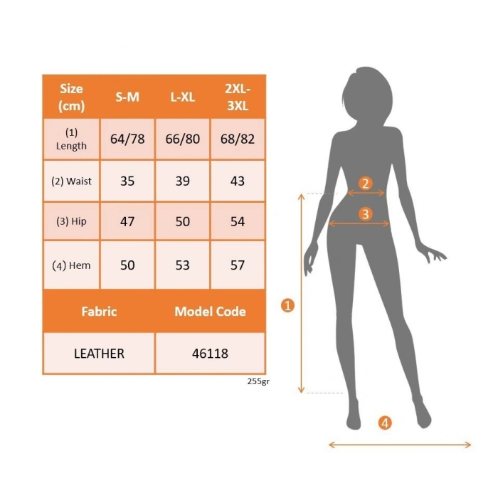 MDB Kadın Yüksek Bel Kuşaklı Yanlardan Düğmeli Mini Deri Etek